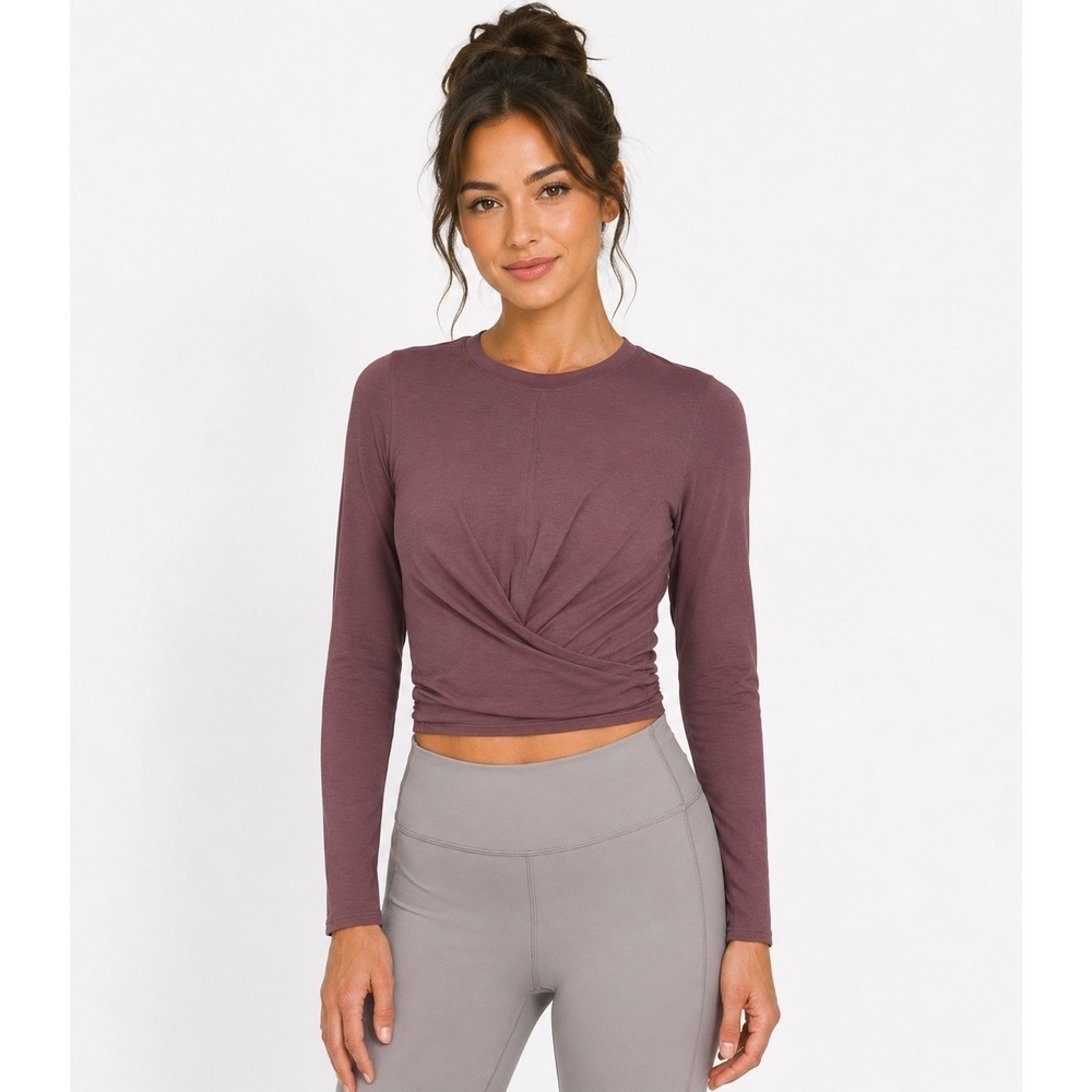 Lululemon Time to Restore Long Sleeve Wrap around Tee Size 6